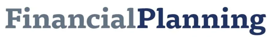 Logo for *Financial Planning* magazine, text in bold with “Financial” in gray and “Planning” in dark blue.